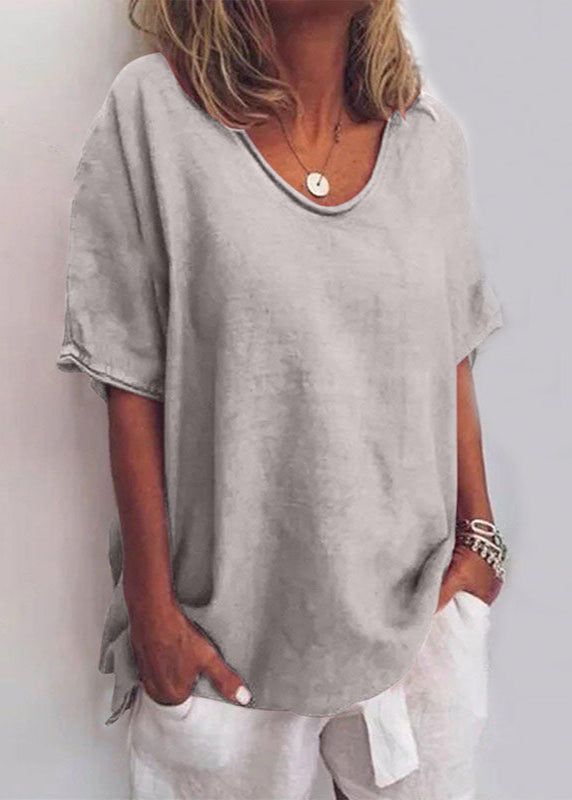 Loose-fit blouse shown from the side