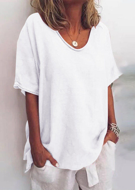 Loose-fit blouse showing the shoulder seam