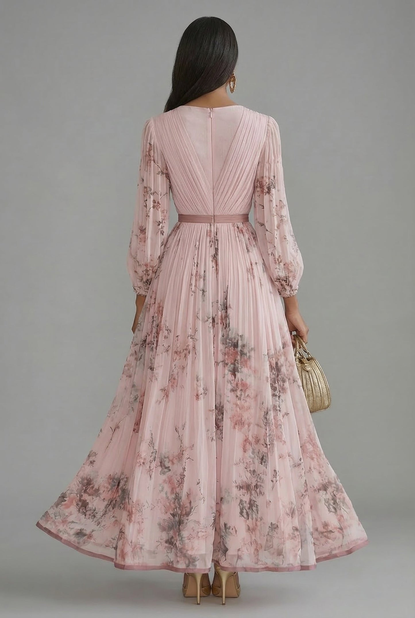 Rosalind | Floral Long-Sleeve Maxi Dress