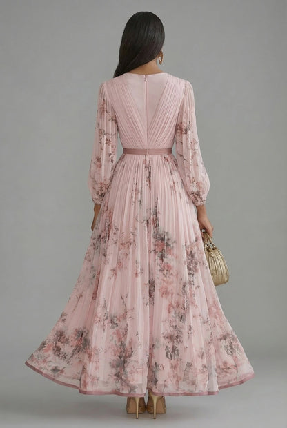Rosalind | Floral Long-Sleeve Maxi Dress