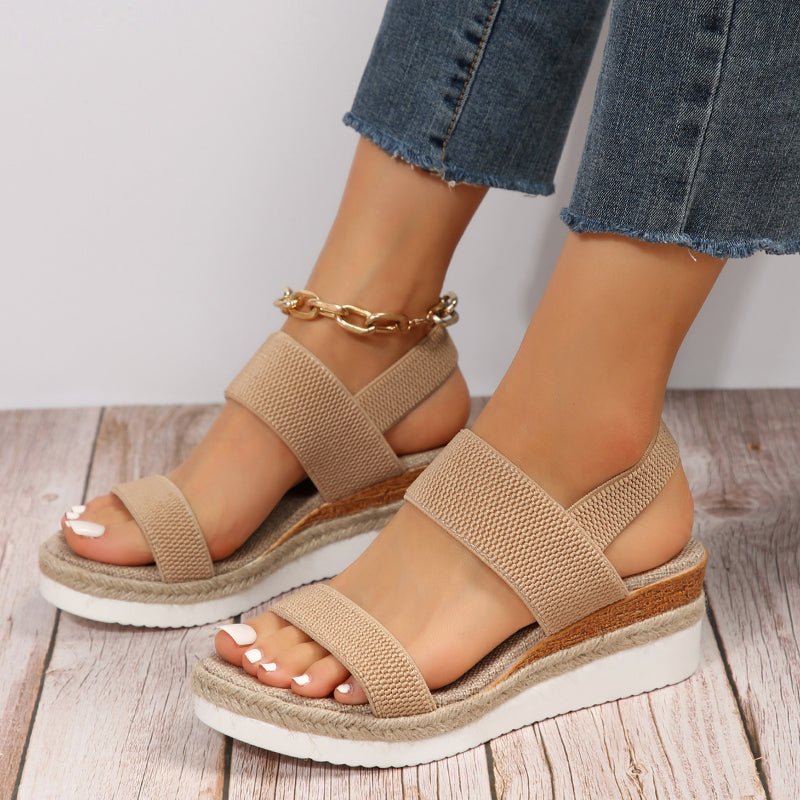 Océane | Stretch-Strap Platform Sandals