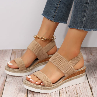 Océane | Stretch-Strap Platform Sandals