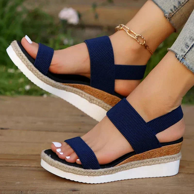 Océane | Stretch-Strap Platform Sandals