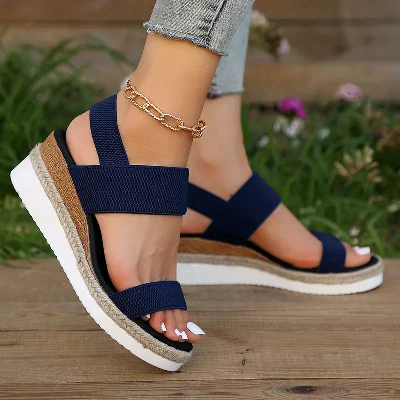 Océane | Stretch-Strap Platform Sandals