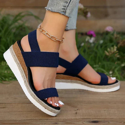 Océane | Stretch-Strap Platform Sandals