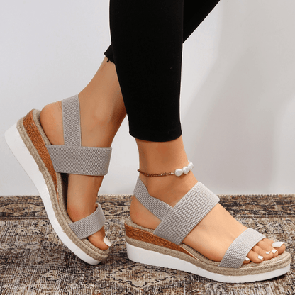 Océane | Stretch-Strap Platform Sandals