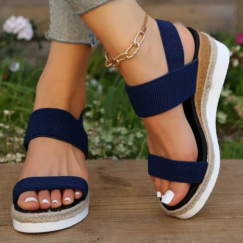 Océane | Stretch-Strap Platform Sandals