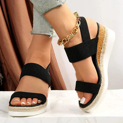 Océane | Stretch-Strap Platform Sandals