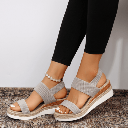 Océane | Stretch-Strap Platform Sandals