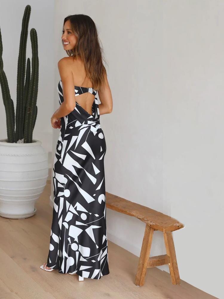 Nova | Luxe Strapless Maxi Dress