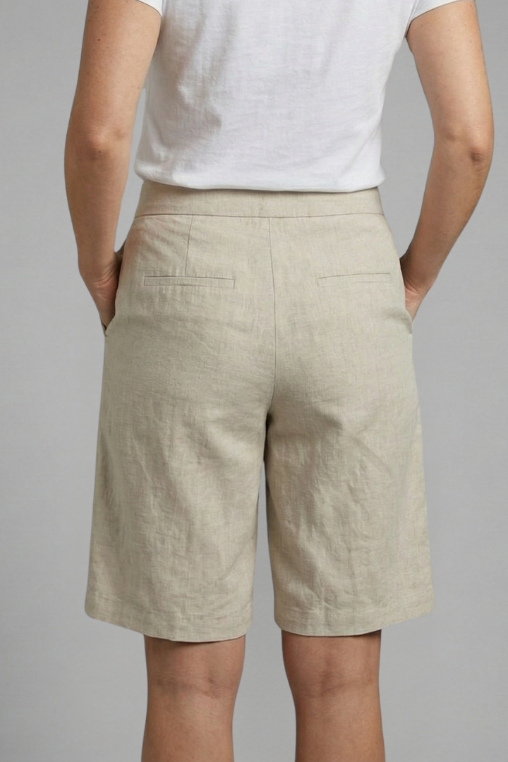 Delphina | High Waist Knee Length Shorts
