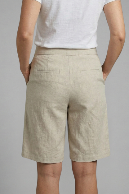 Delphina | High Waist Knee Length Shorts