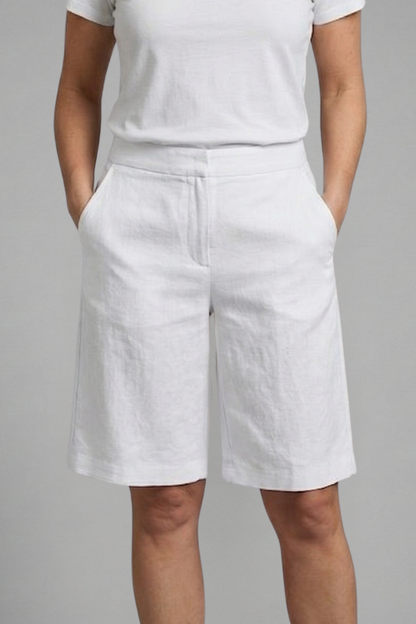 Delphina | High Waist Knee Length Shorts