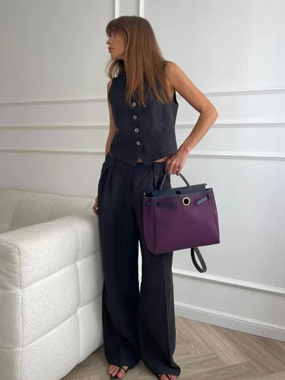 Devereux | Sleeveless Vest & Trouser Set
