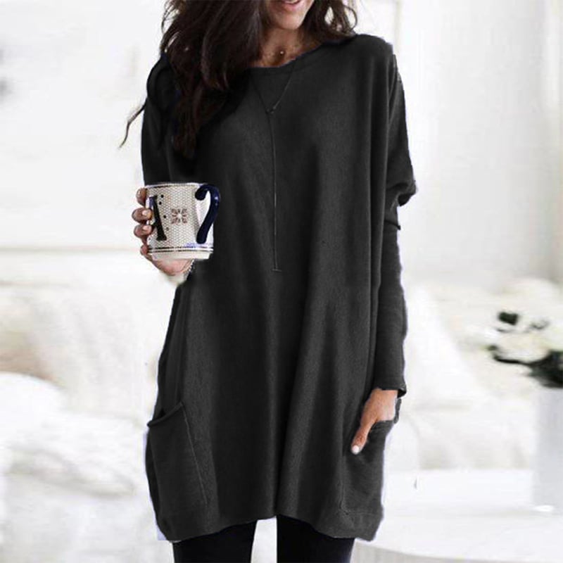 Sweater dress shown in a second colourway