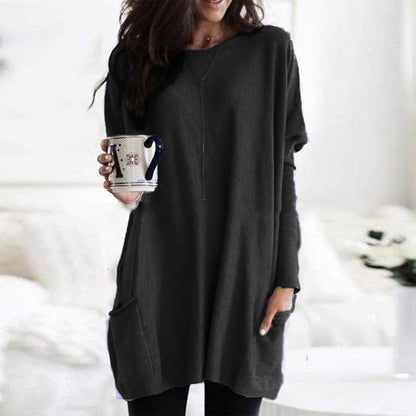 Sweater dress shown in a second colourway