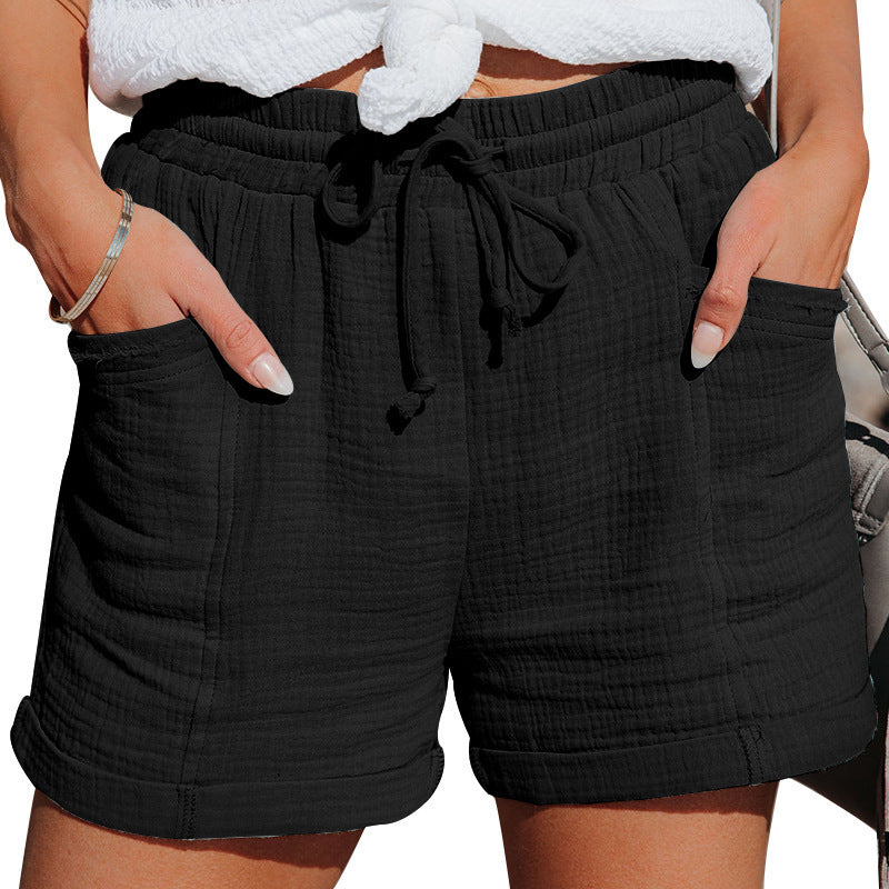Cordelia | Wide Leg Drawstring Shorts