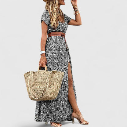 Noelle | Boho Print Maxi Dress