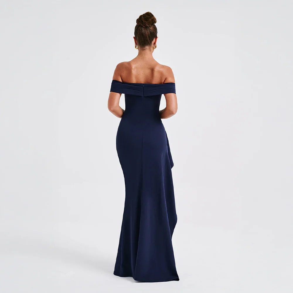 Philippa | Off-Shoulder Slit Maxi Dress