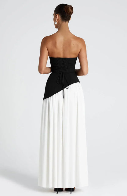 Bedelia | Corset Slit Maxi Dress