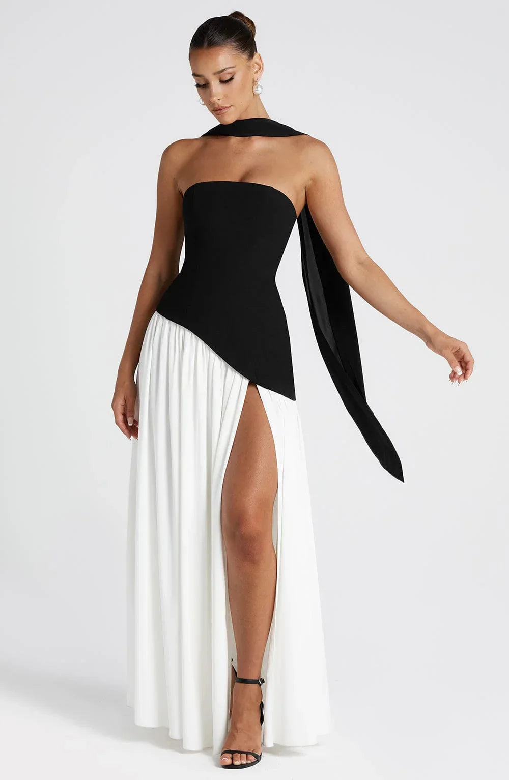 Bedelia | Corset Slit Maxi Dress