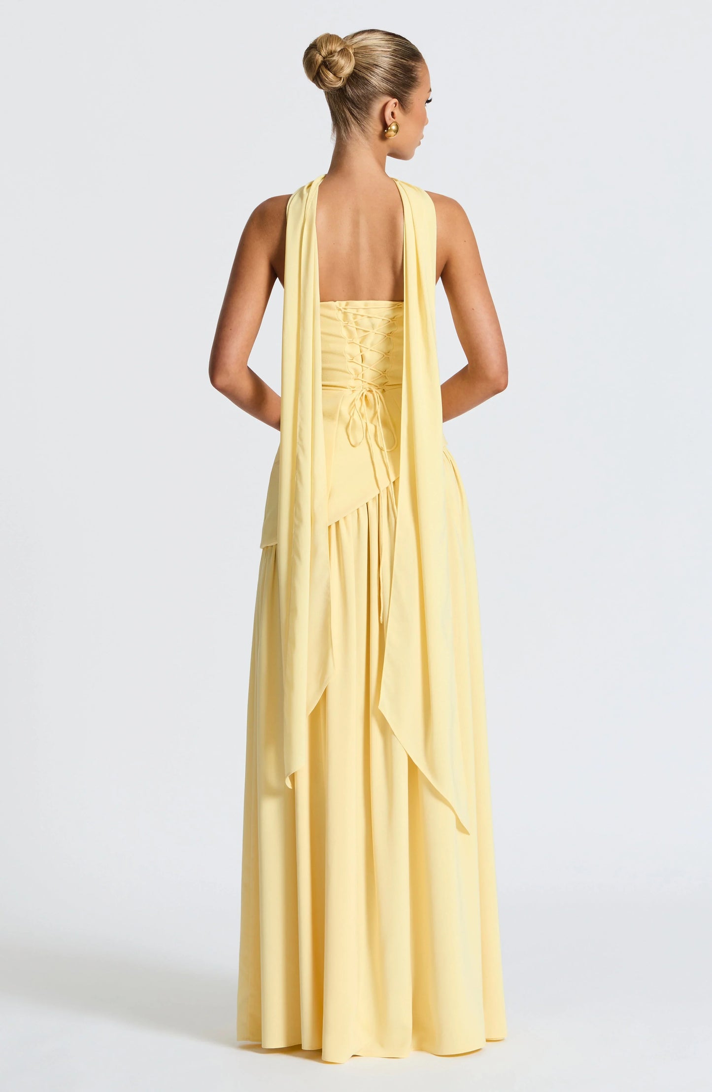 Bedelia | Corset Slit Maxi Dress