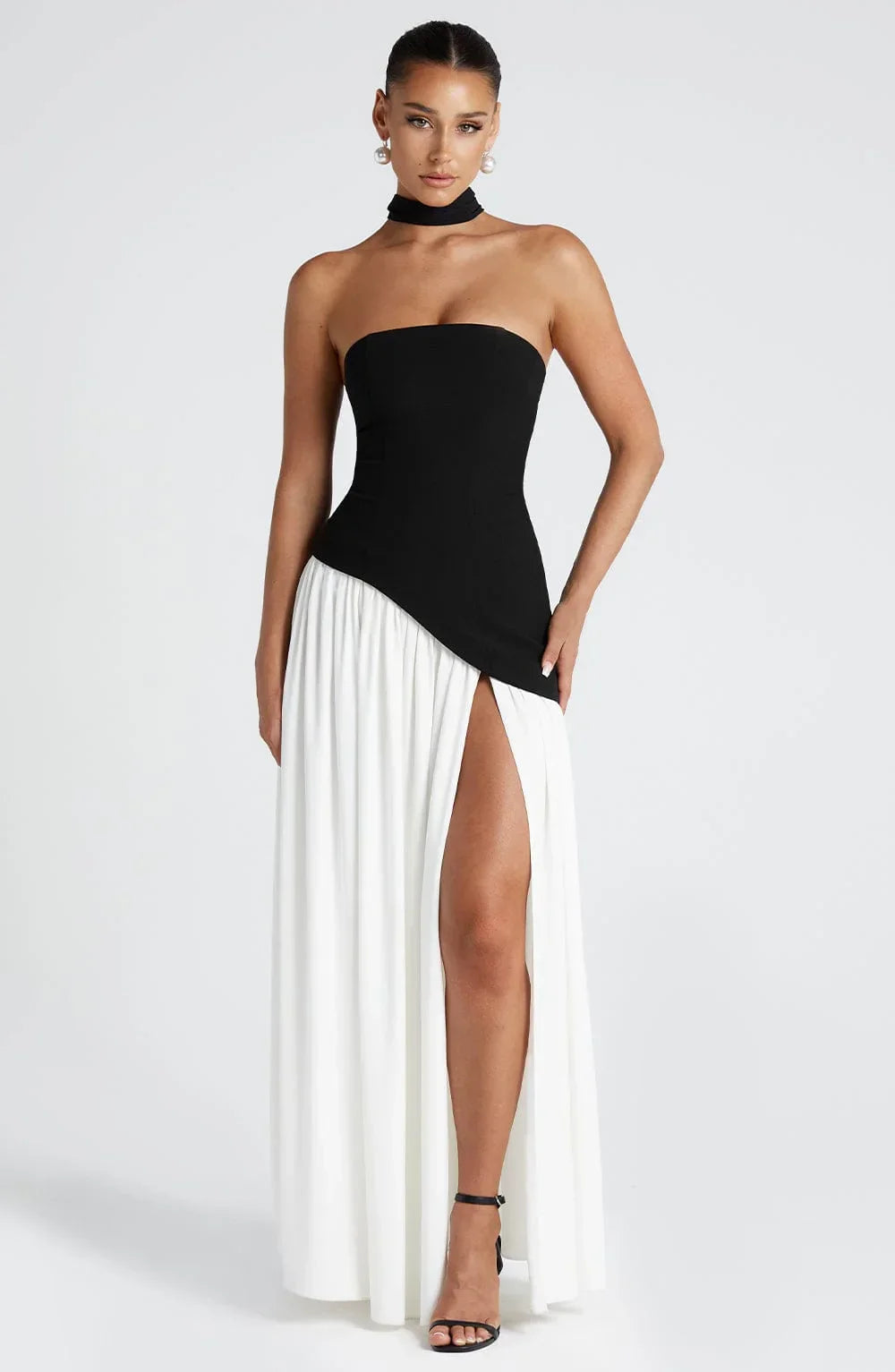 Bedelia | Corset Slit Maxi Dress