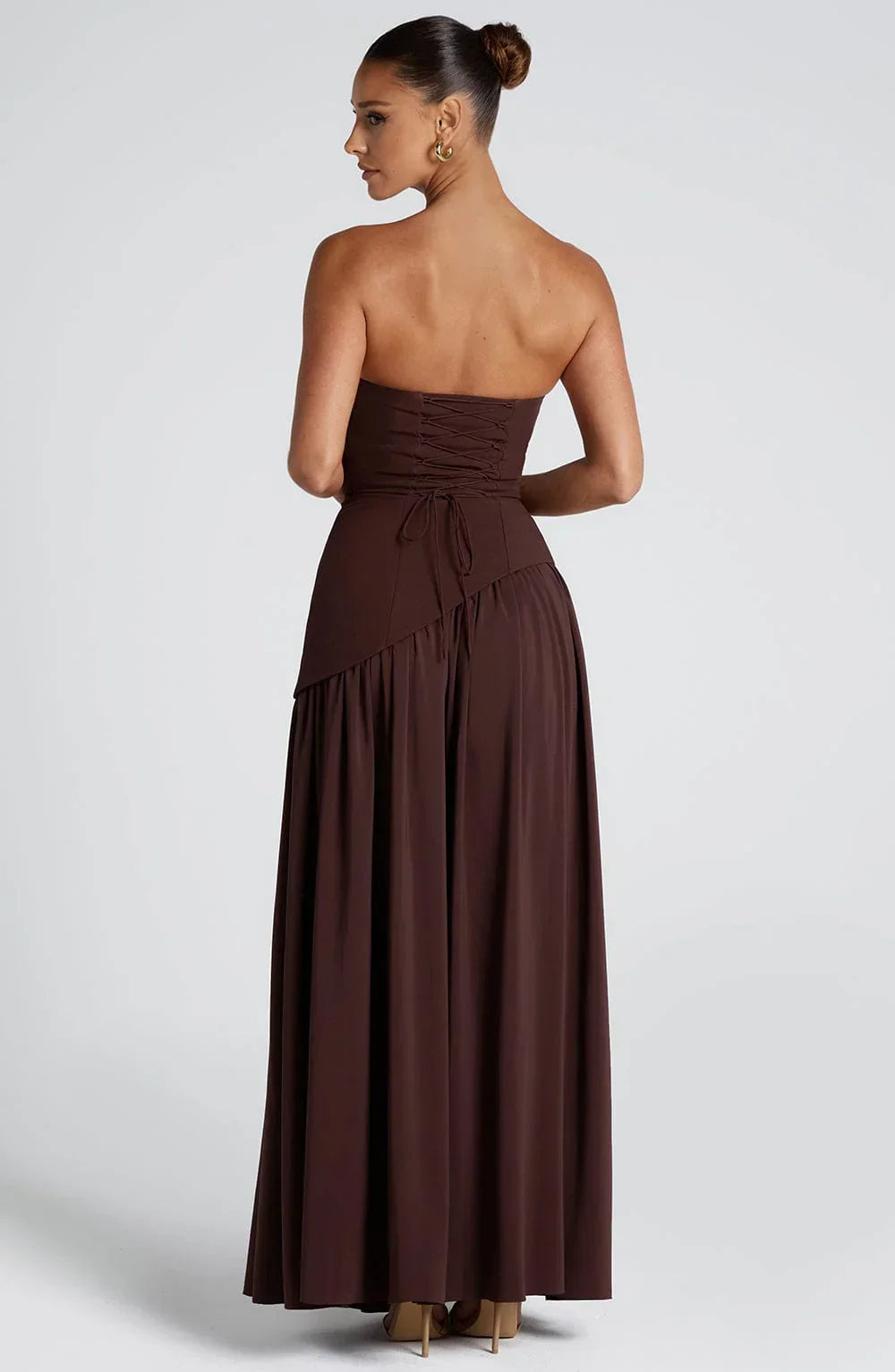 Bedelia | Corset Slit Maxi Dress