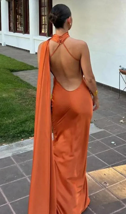 Wendelmoed | One-Shoulder Draped Maxi Dress