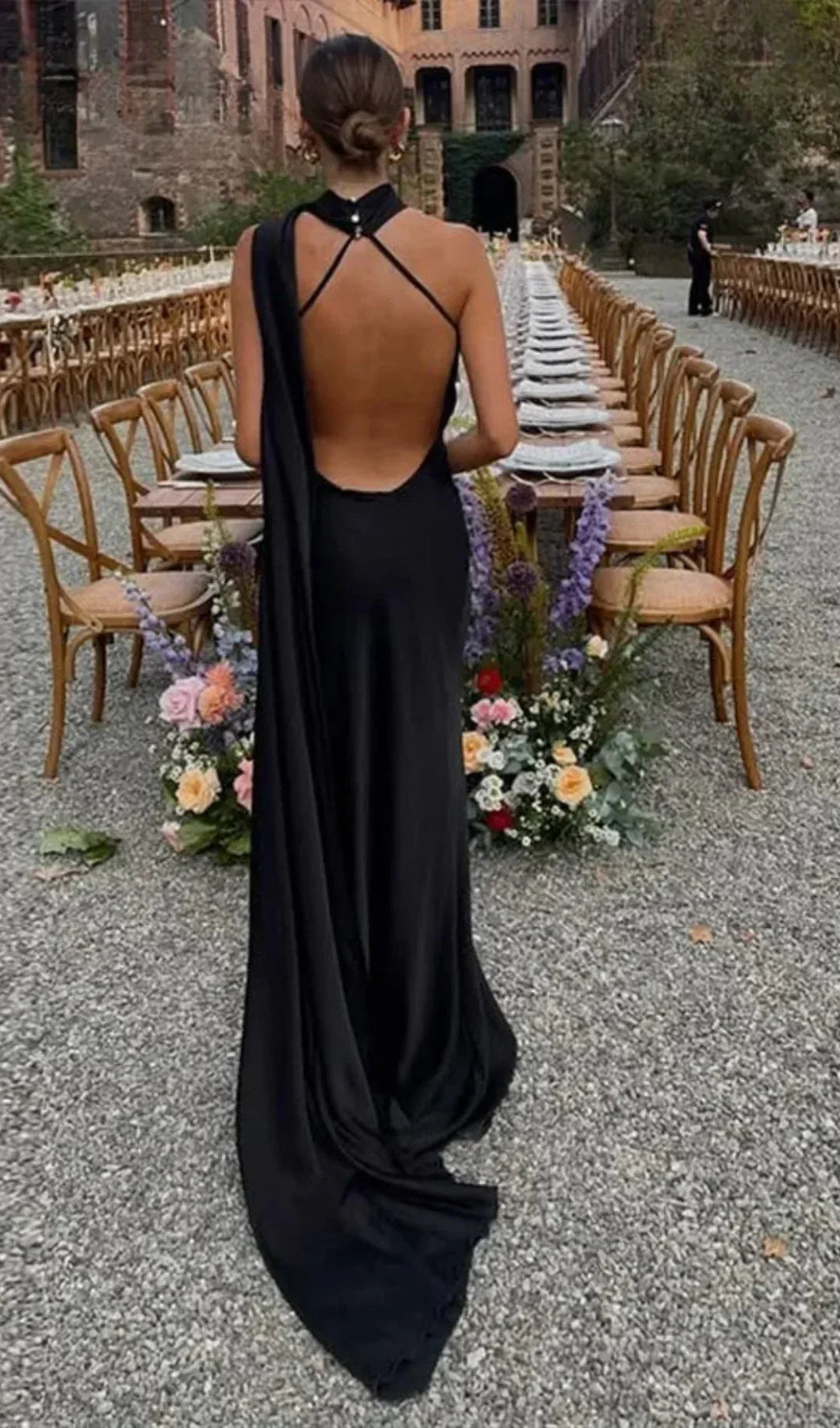 Wendelmoed | One-Shoulder Draped Maxi Dress