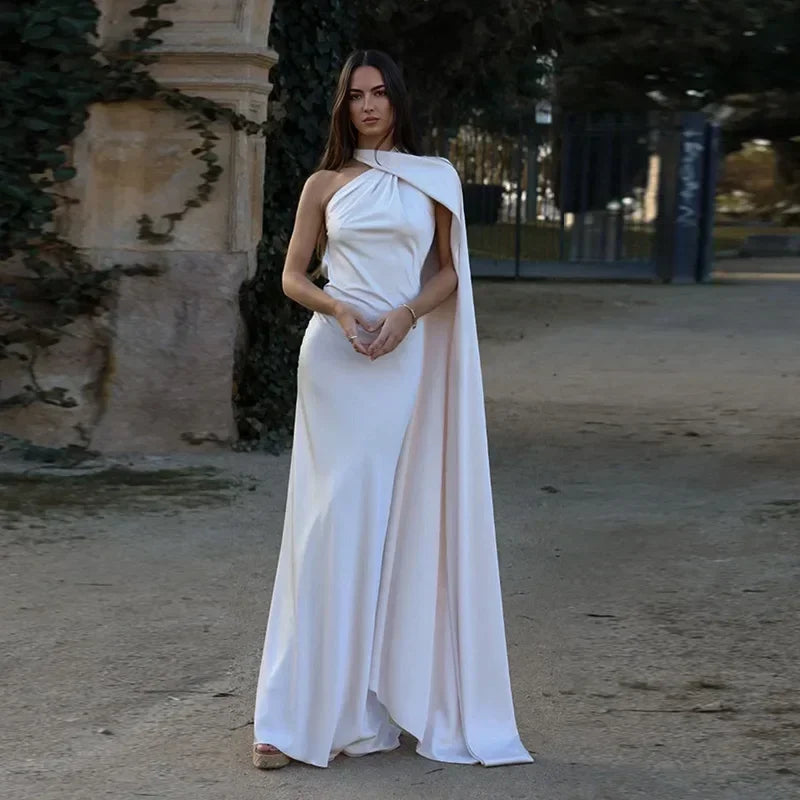 Wendelmoed | One-Shoulder Draped Maxi Dress
