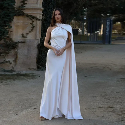 Wendelmoed | One-Shoulder Draped Maxi Dress
