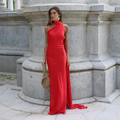 Wendelmoed | One-Shoulder Draped Maxi Dress