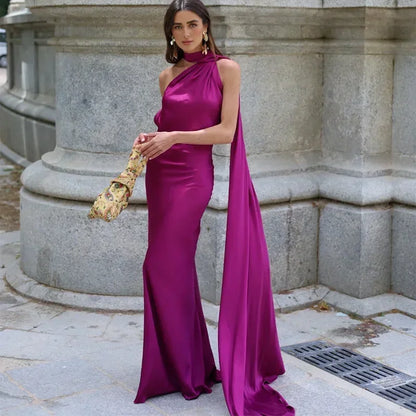Wendelmoed | One-Shoulder Draped Maxi Dress