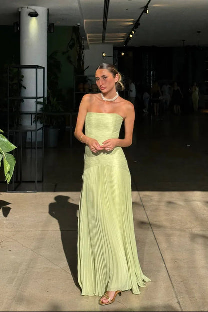 Aurelia | Pleated Maxi Dress