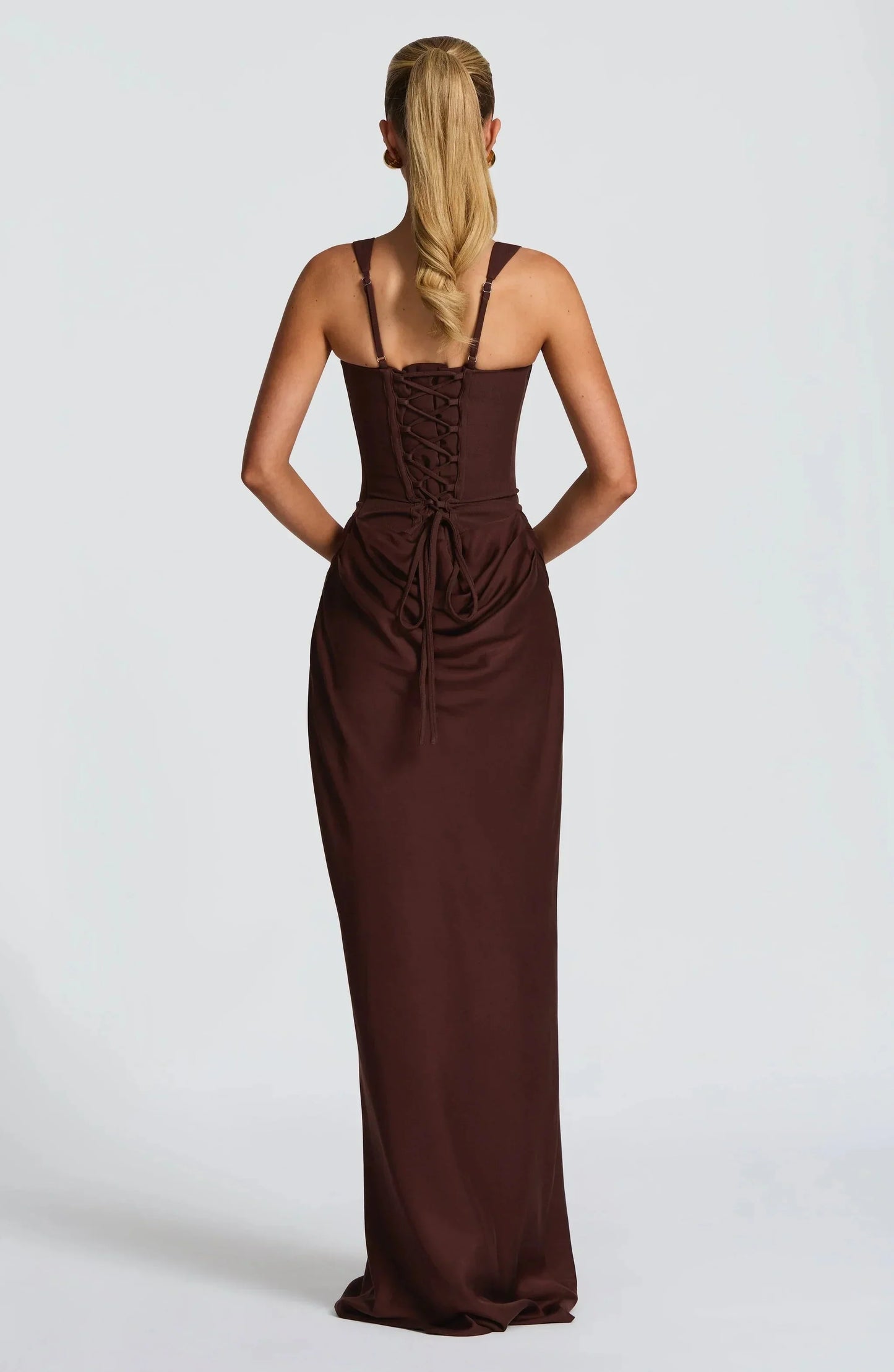 Felipa | Open-Back Fitted Maxi Dress
