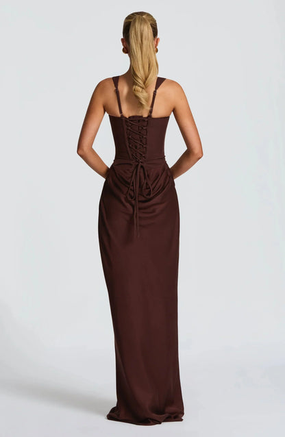 Felipa | Open-Back Fitted Maxi Dress