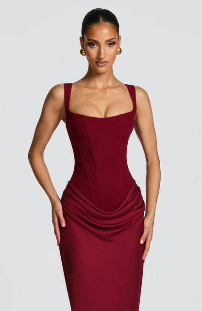 Felipa | Open-Back Fitted Maxi Dress