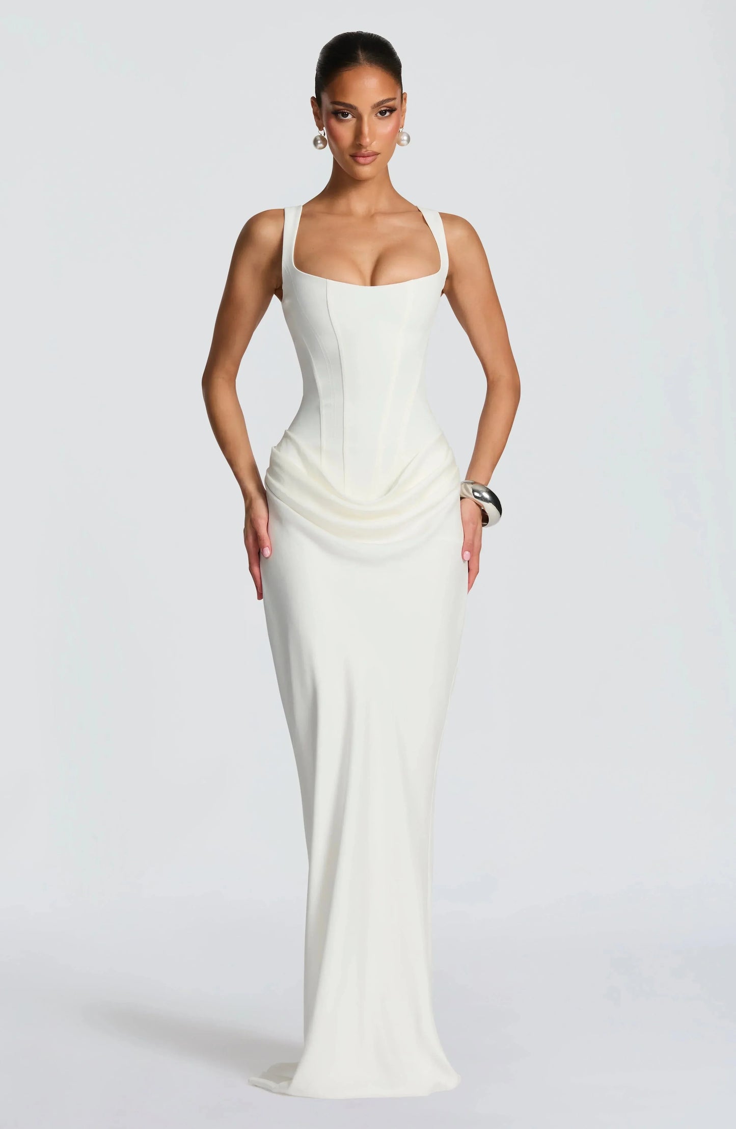 Felipa | Open-Back Fitted Maxi Dress