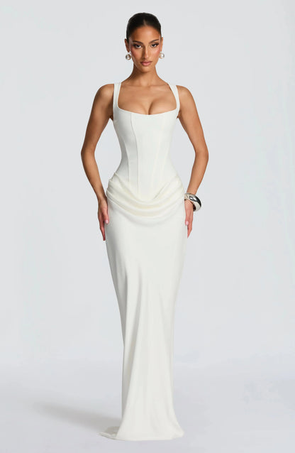 Felipa | Open-Back Fitted Maxi Dress