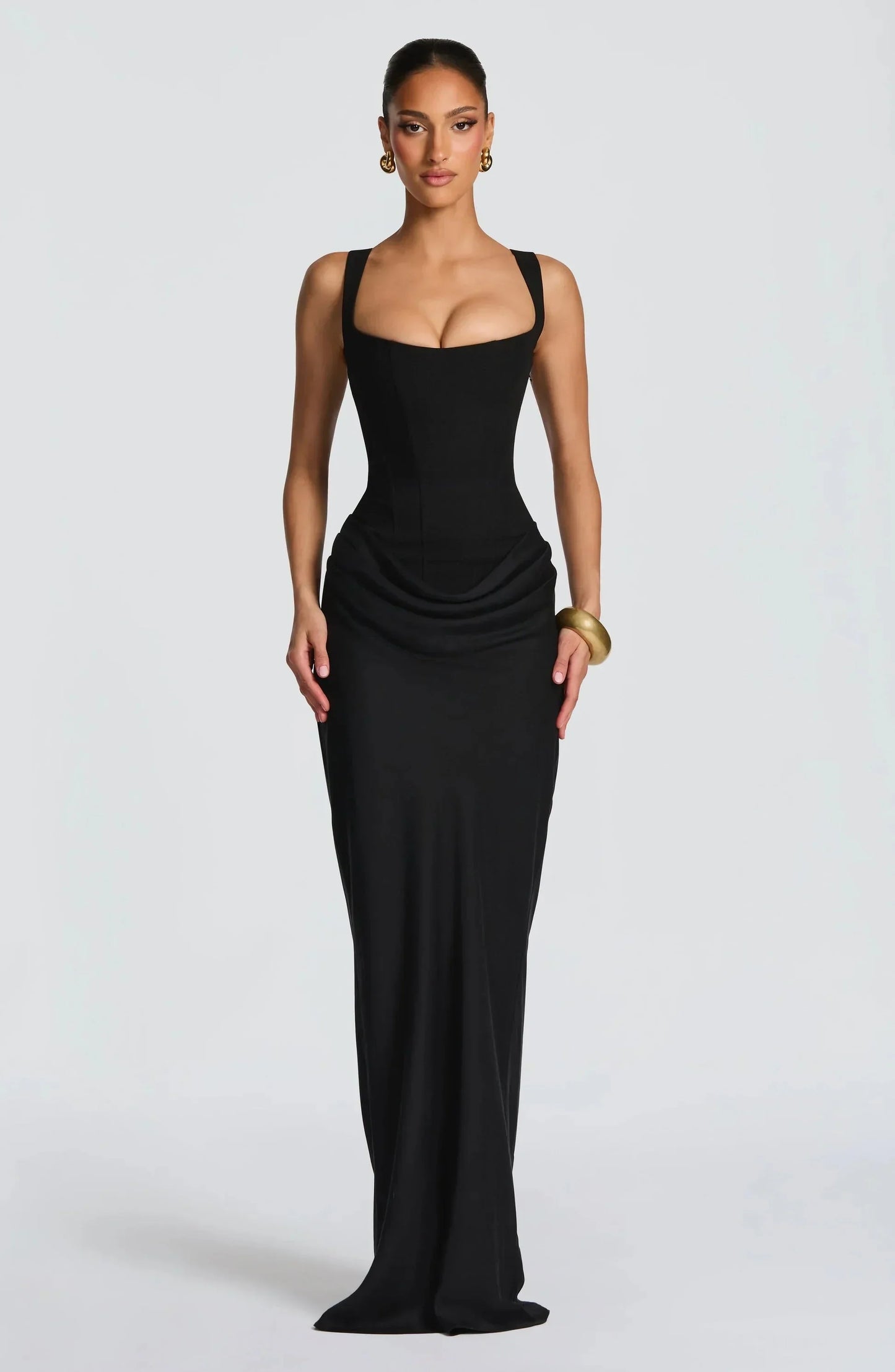 Felipa | Open-Back Fitted Maxi Dress