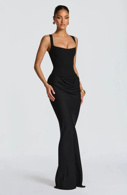Felipa | Open-Back Fitted Maxi Dress