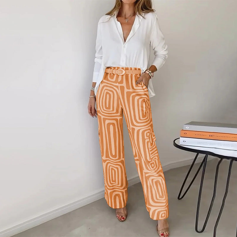 Opal | Patterned Trouser Set