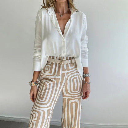 Opal | Patterned Trouser Set