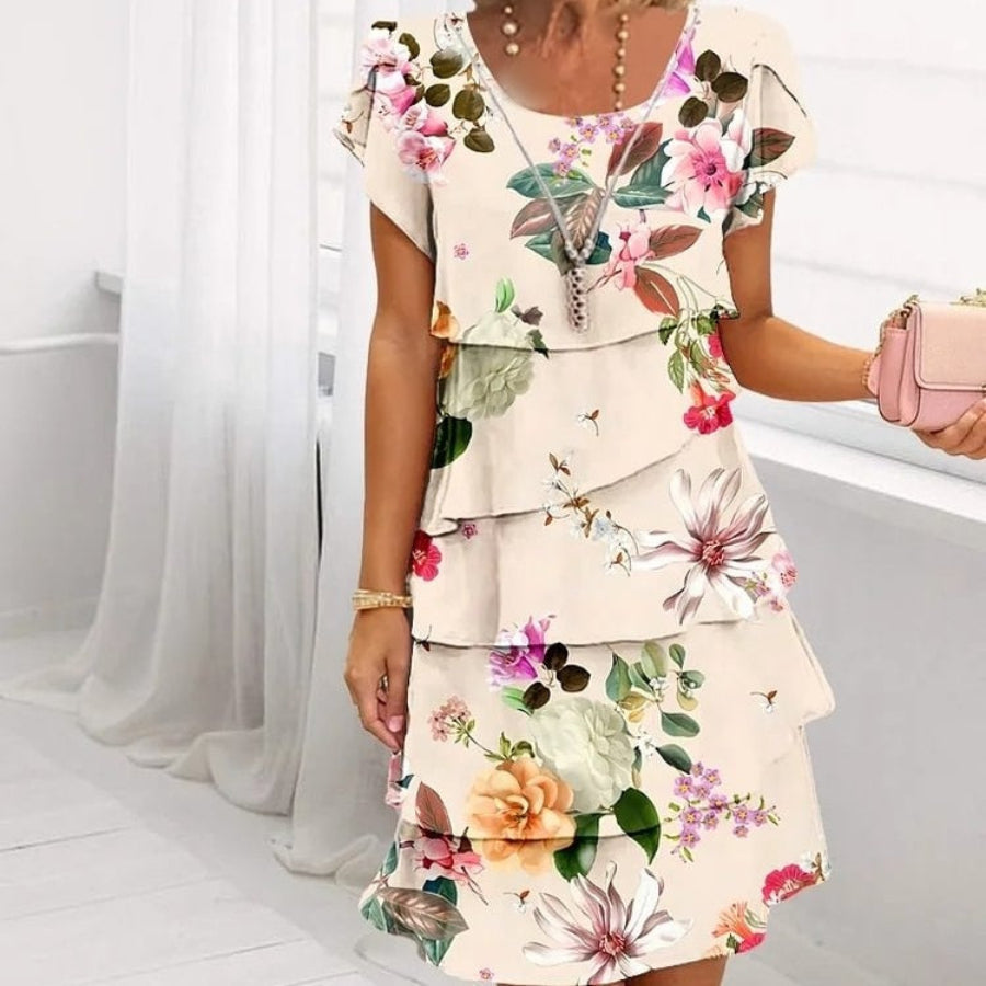 Emma | Graceful Floral Elegance Dress