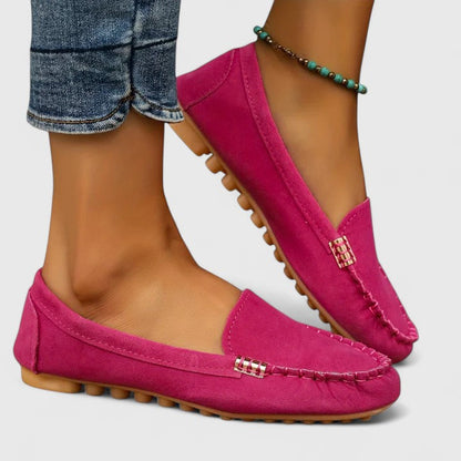Loafers showing the flat sole