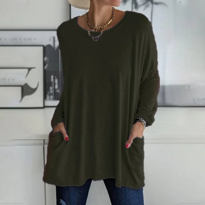 Vigga | Oversized Tunic with Front Pockets