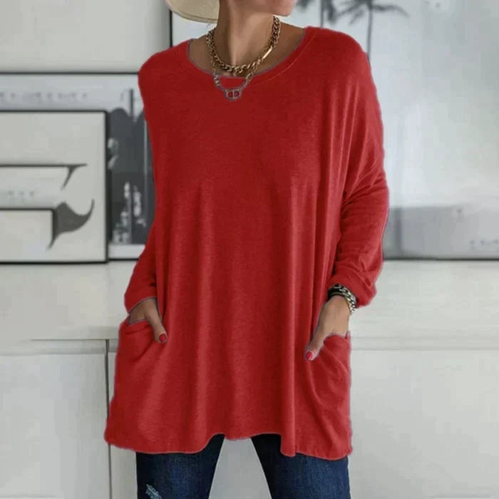 Vigga | Oversized Tunic with Front Pockets