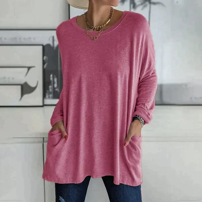 Oversized tunic shown from the side