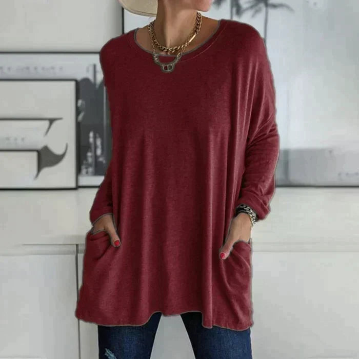Vigga | Oversized Tunic with Front Pockets